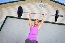 Woman Lifting Barbell